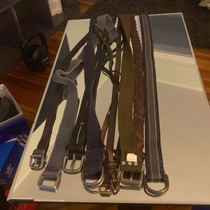 Variety of different belts